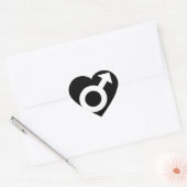 Cœur Sticker Love Female (Enveloppe)