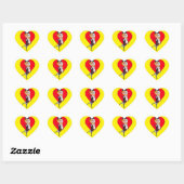 Cœur Sticker Love You (Feuille)