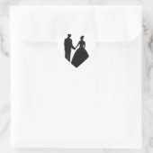 Cœur Sticker mariage (Sac)