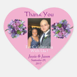 Cœur Sticker Mariage cardiaque personnalisé
