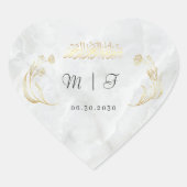 Cœur Sticker Mariage de coeur Bismillah Gold Design (Devant)