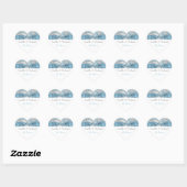 Cœur Sticker Mariage Winter Wonderland 6 (Feuille)