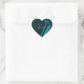 Cœur Sticker Marquis Turquoise Heart Love (Sac)