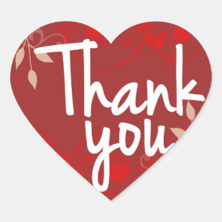 Cœur Sticker Merci