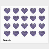 Cœur Sticker Merci du coeur (Feuille)
