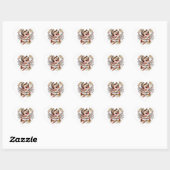 Cœur Sticker mignon de la Saint-Valentin (Feuille)