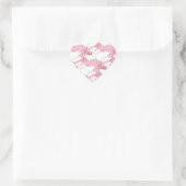 Cœur Sticker Motif minimaliste (Sac)