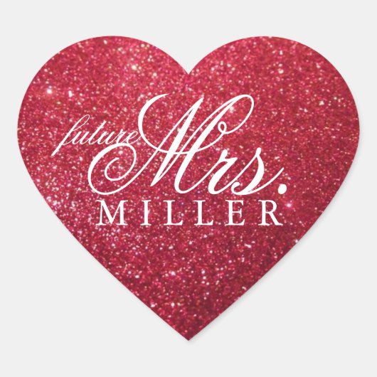 Cœur Sticker - Parties scintillant Heart Fab future Mme (Devant)