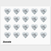 Cœur Sticker - Parties scintillant Heart Fab future Mme (Feuille)