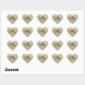 Cœur Sticker - Parties scintillant Heart Fab future Mme (Feuille)