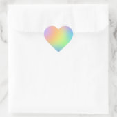 Cœur Sticker Pastel Rainbow Gradient (Sac)