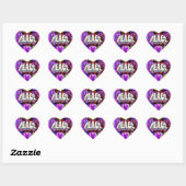 Cœur Sticker Peace Heart (Feuille)
