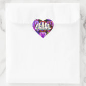 Cœur Sticker Peace Heart (Sac)