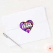 Cœur Sticker Peace Heart (Enveloppe)