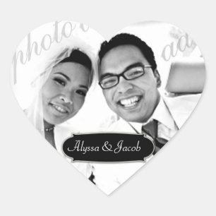 Cœur Sticker photo cardiaque 311-personnalisable avec p