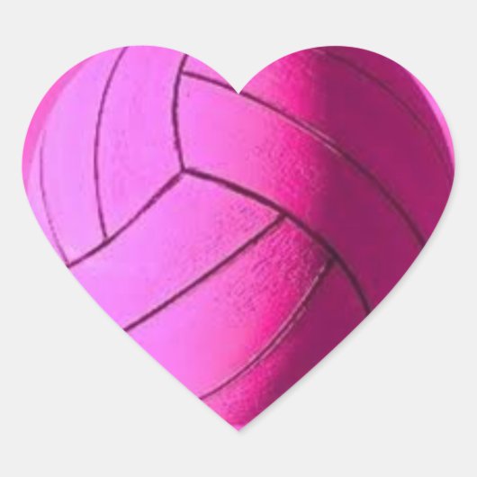 Cœur Sticker Pink Heart Water Polo (Devant)