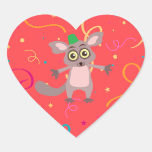 Cœur Sticker pour bébé Bush