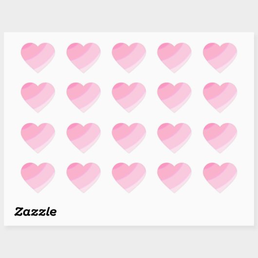 Cœur Sticker pour coeur à perles roses (Feuille)