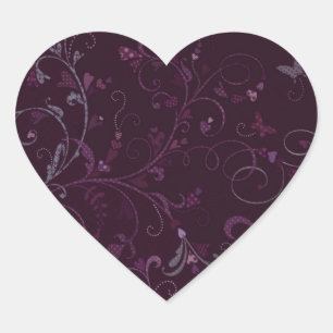 Cœur Sticker pour coeur de prune/Sceau