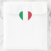 Cœur Sticker pour drapeau d'Italie (Sac)