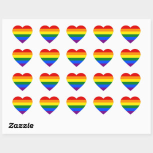 Cœur Sticker pour la fierté arc-en-ciel