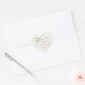 Cœur Sticker pour le 30e anniversaire du Mariage Damask (Enveloppe)