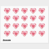Cœur Sticker pour les valentines douces de danse (Feuille)