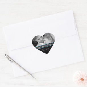 Cœur Sticker pour mariée et chambre Votre Triage Bleu P