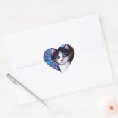 Cœur Sticker pour peinture Kitten (Enveloppe)