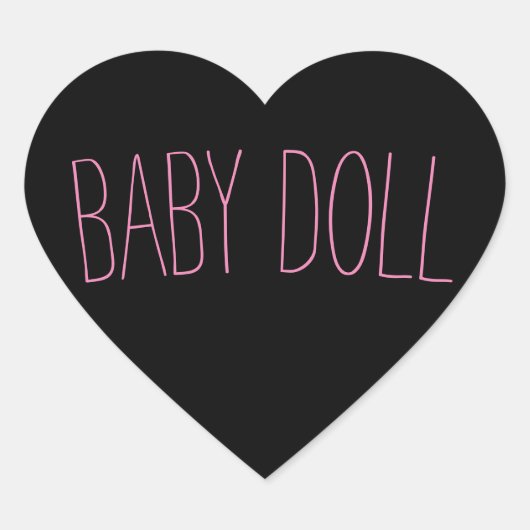 Cœur Sticker pour poupée bébé (Devant)