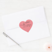 Cœur Sticker profond du coeur du souffle (Enveloppe)