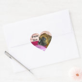 Cœur Sticker Puppy Loxer Dexter (Enveloppe)