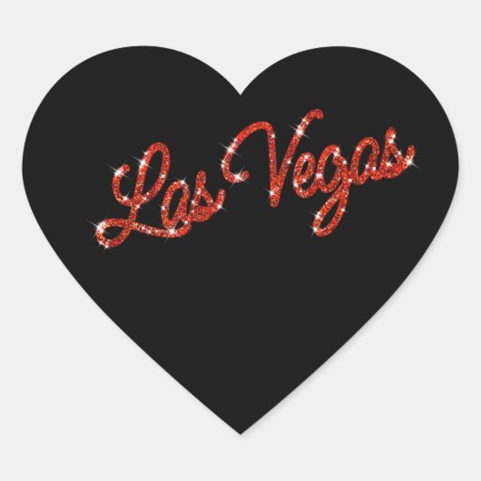 Cœur Sticker Red Las Vegas (Devant)