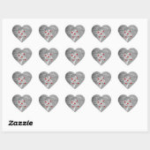 Cœur Sticker Red Valentine Hearts Tree (Feuille)