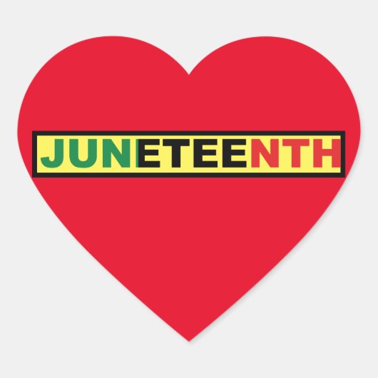 Cœur Sticker rond classique Junetten (Devant)