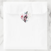 Cœur Sticker rose (Sac)