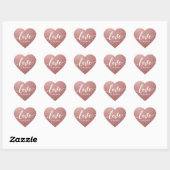 Cœur Sticker rose Gold Heart Shape Favoriser Enveloppe (Feuille)
