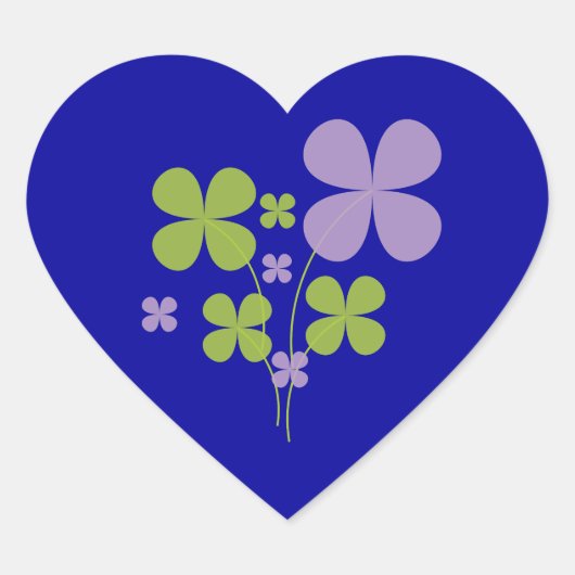Cœur Sticker shamrock (Devant)