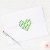 Cœur Sticker Shamrock de la Saint Patrick (Enveloppe)
