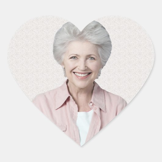 Cœur Sticker simple en mémoire photo (Devant)