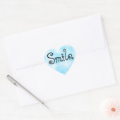 Cœur Sticker Smile Classic Round Sticker (Enveloppe)