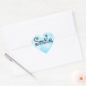 Cœur Sticker Smile Classic Round Sticker (Enveloppe)