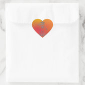 Cœur Sticker squelette (Sac)