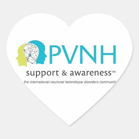 Cœur Sticker - Support et sensibilisation PVNH (Devant)