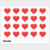 Cœur Sticker XOXOXOXO (Feuille)