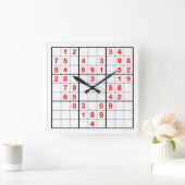 Coeur Sudoku Horloge avec puzzle téléchargeable (Maison)