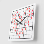Coeur Sudoku Horloge avec puzzle téléchargeable (Angle)