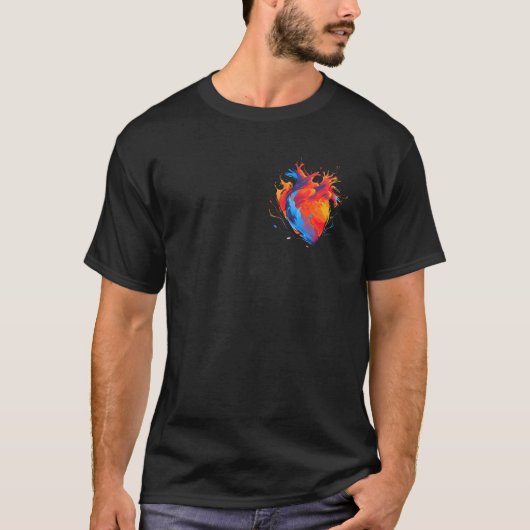 Coeur Sur Le T-shirt (Devant)
