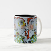 Coeur sur passoire 11oz Mug (Devant droit)
