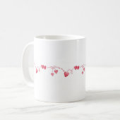 Coeur sur une corde Mug (Devant gauche)